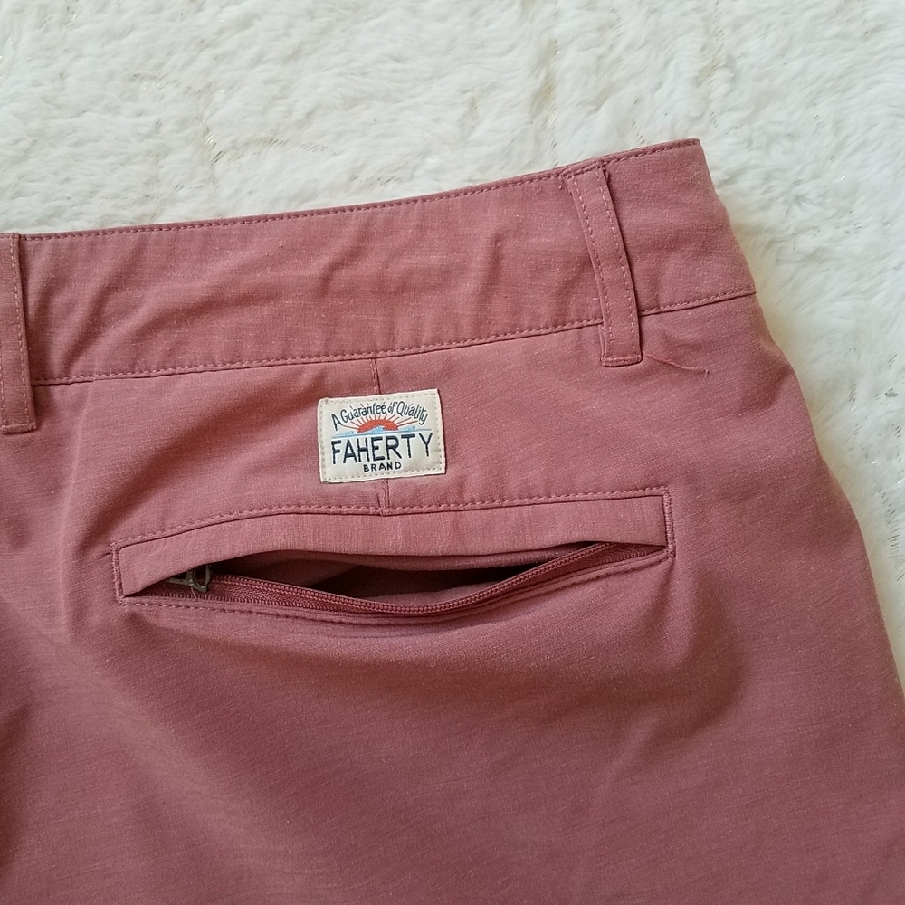 Faherty All Day Shorts in Sunrose - Picture 6 of 11